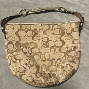 Neutral Signature COACH Handbag